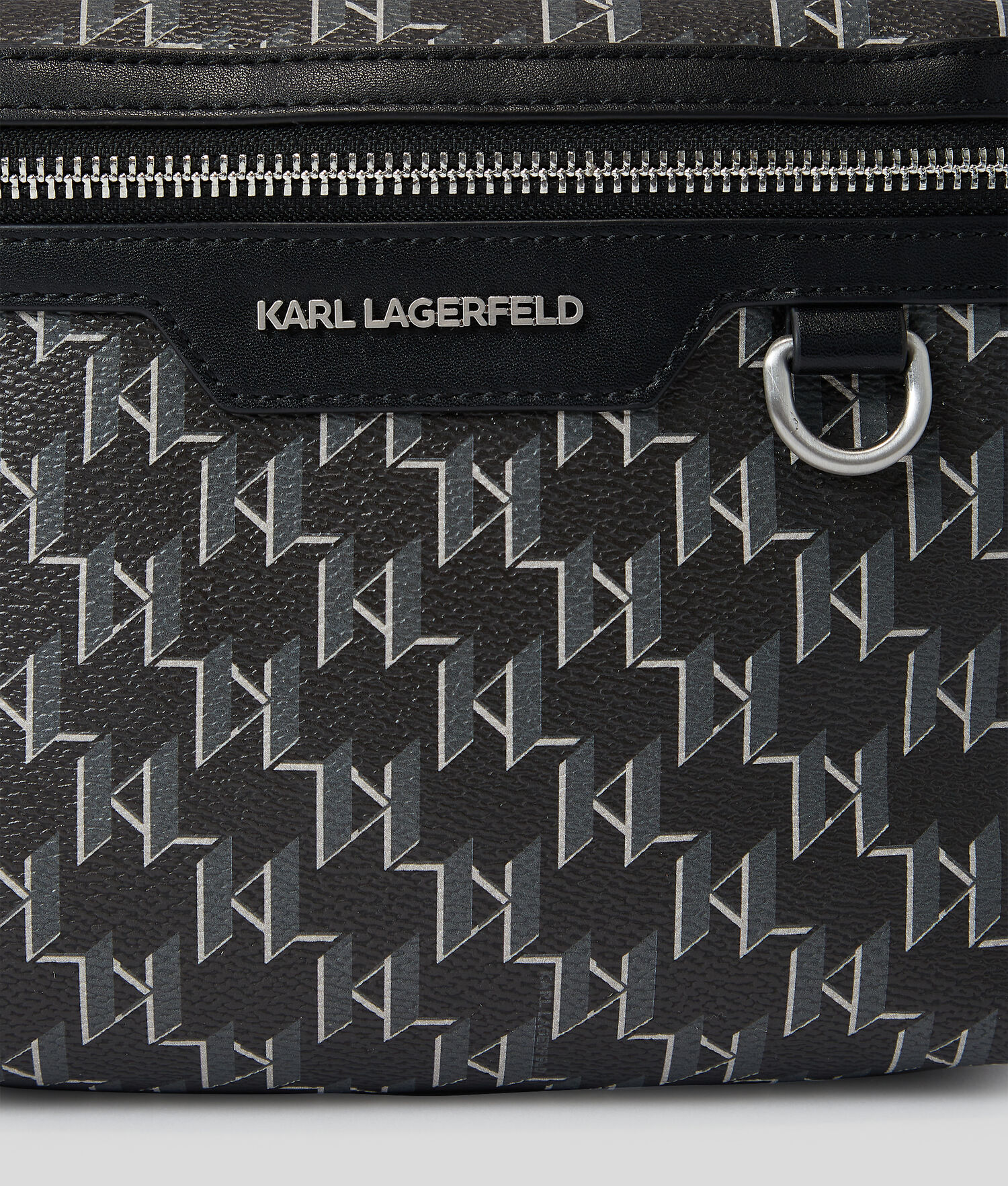Karl Lagerfeld K/Monogram Klassik Pouch - Black